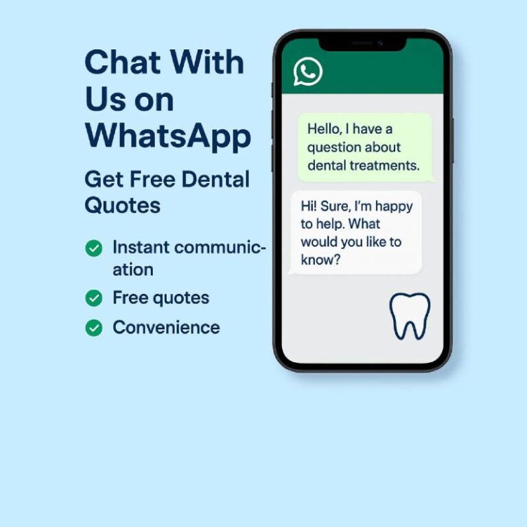 Chat With Us on WhatsApp – Get Free Dental Quotes